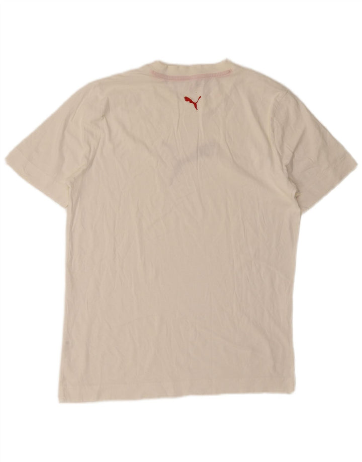 T-shirt grafica da uomo Puma Large bianca