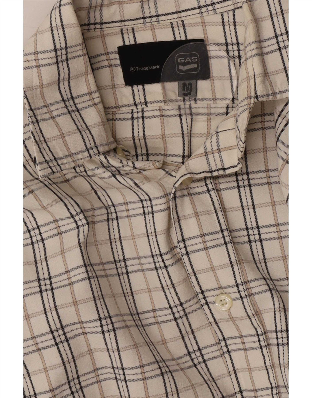 Camicia da uomo Gas a quadri bianchi medi