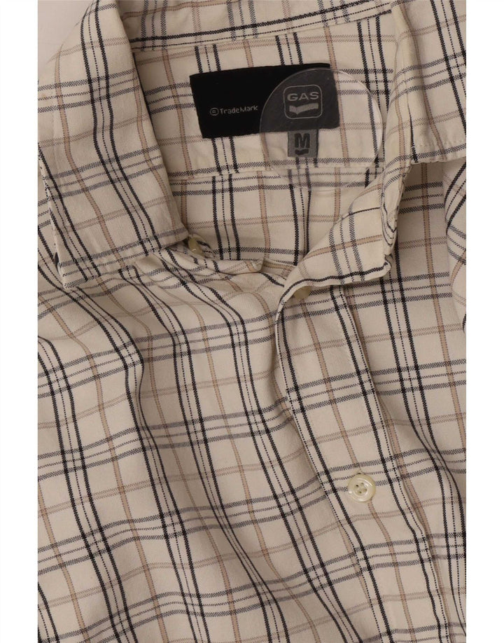 Camicia da uomo Gas a quadri bianchi medi