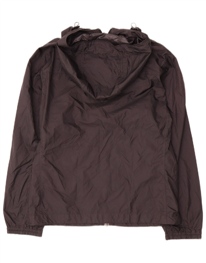 Giacca antipioggia con cappuccio da donna Uniqlo UK 10 Small Nero Poliestere
