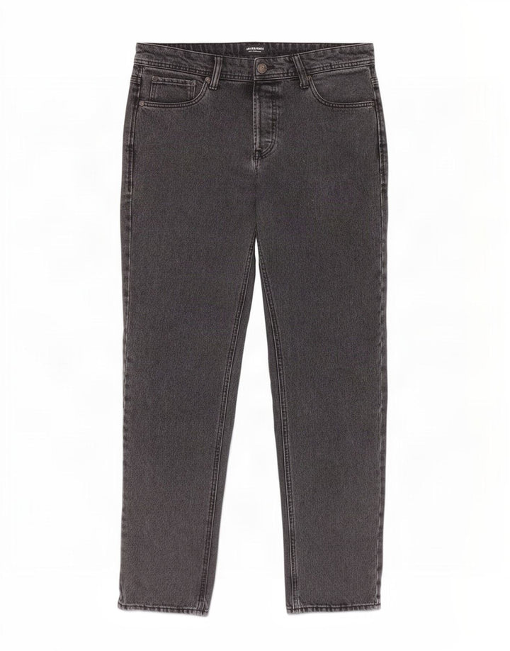 Jeans dritti da uomo Jack & Jones W32 L32 cotone grigio