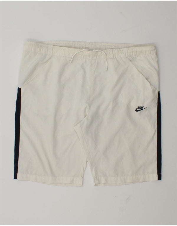 Nike Mens Sport Shorts Medium  White Colourblock Polyester