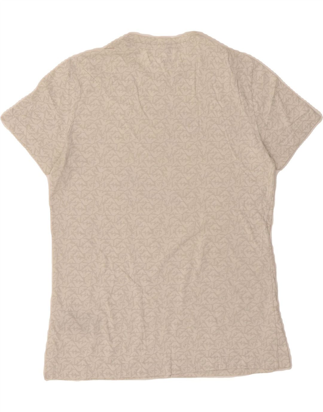 ARMANI JEANS Mens Graphic T-Shirt Top Small Off White Cotton Vintage Armani Jeans and Second-Hand Armani Jeans from Messina Hembry 