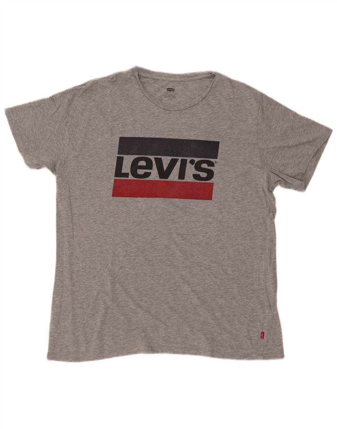 T-shirt grafica da uomo Levi's Top grande grigio screziato