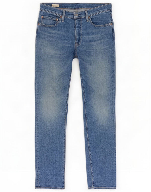 Levi's Mens Tapered Slim Jeans W34 L32 Blue Cotton