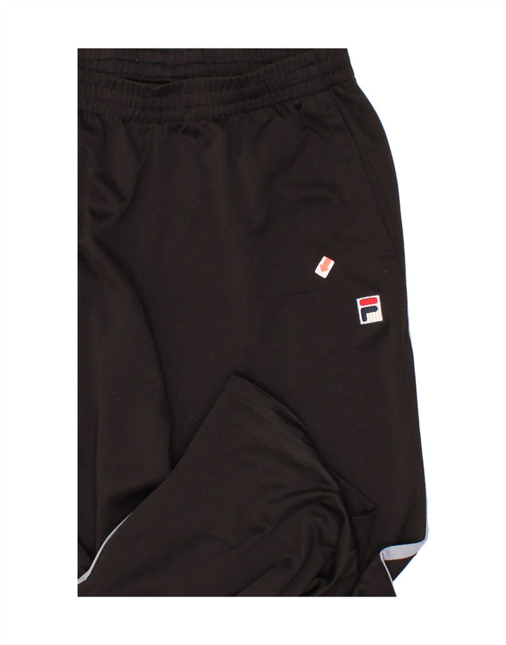 FILA Mens Tracksuit Trousers Medium  Black Colourblock Polyester Vintage Fila and Second-Hand Fila from Messina Hembry 