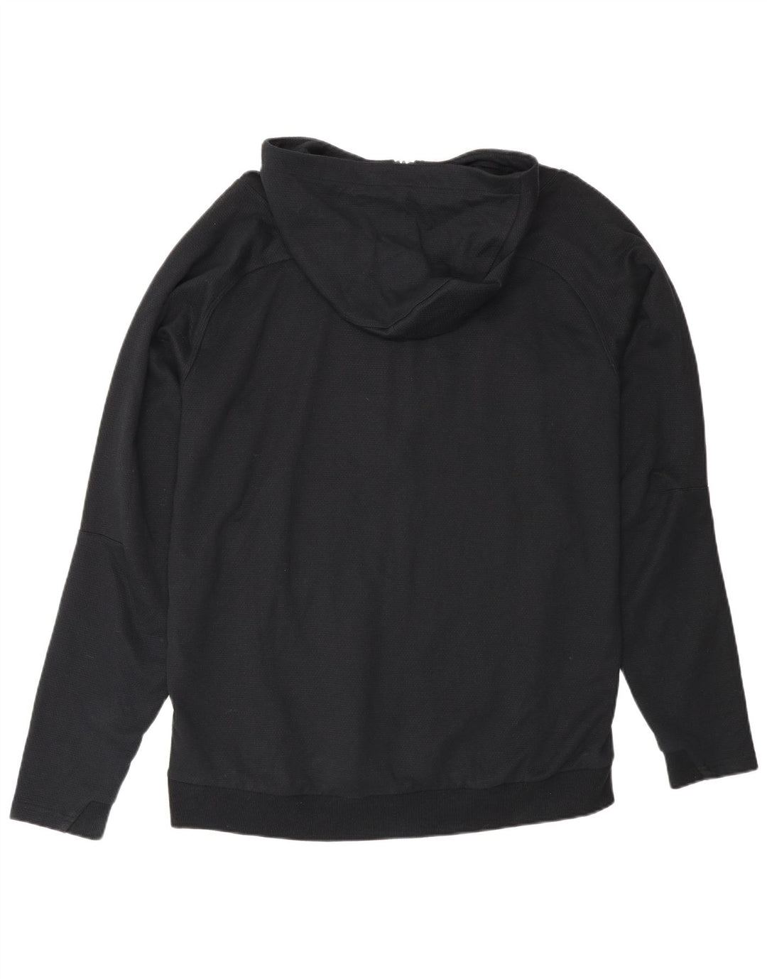 Felpa con cappuccio e zip da uomo Puma grande in cotone nero