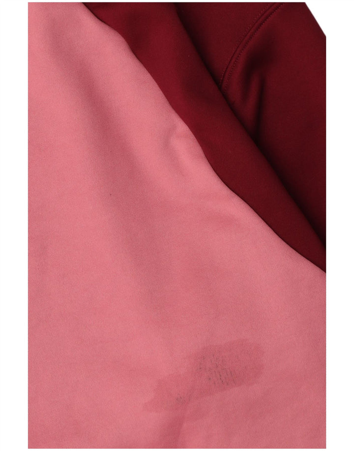 Felpa Nike da uomo in cotone color block rosa medio