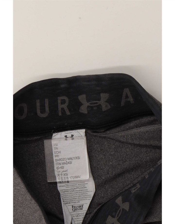Leggings corti da donna Under Armour UK 4 XS poliestere grigio