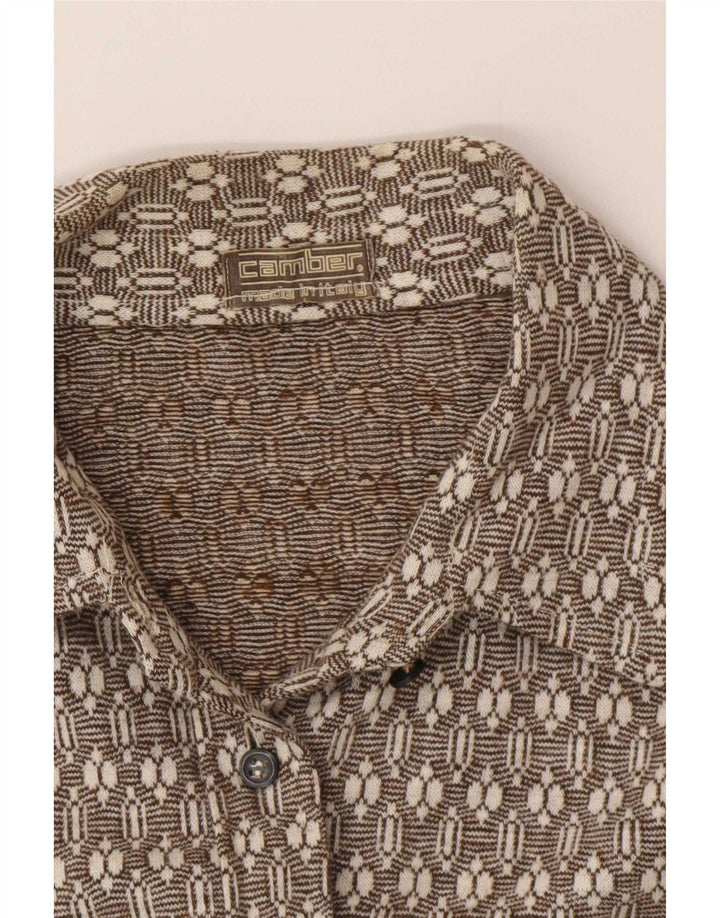 Camicia in flanella da donna Camber UK 16 Large Marrone geometrica