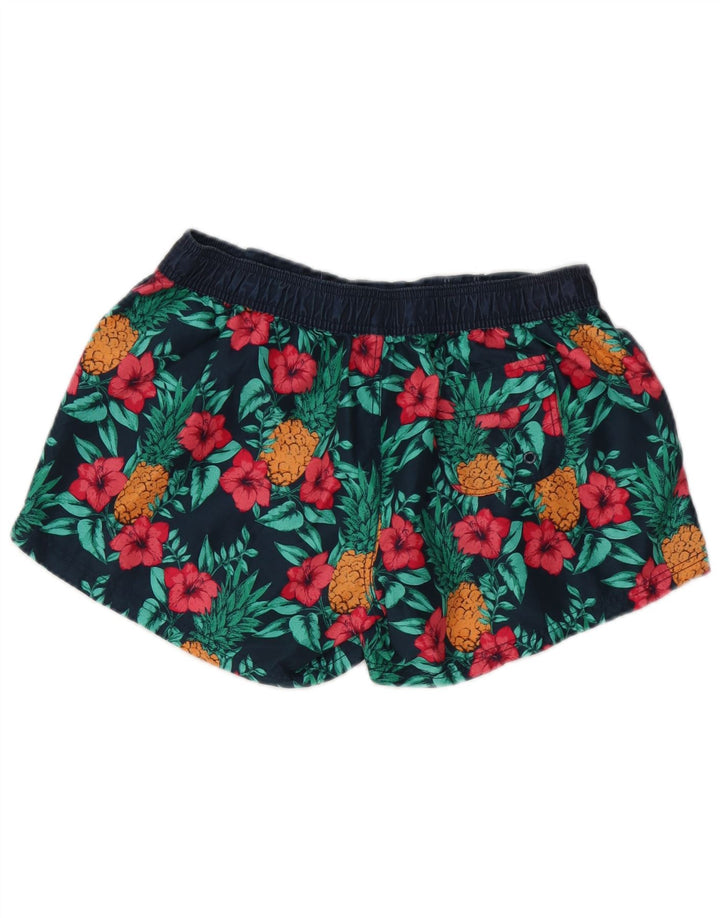 Pantaloncini da bagno da donna Fat Face UK 14 Grande poliestere floreale multicolore