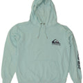 Quiksilver Felpa con cappuccio oversize con grafica da donna UK 14 Medio Turchese