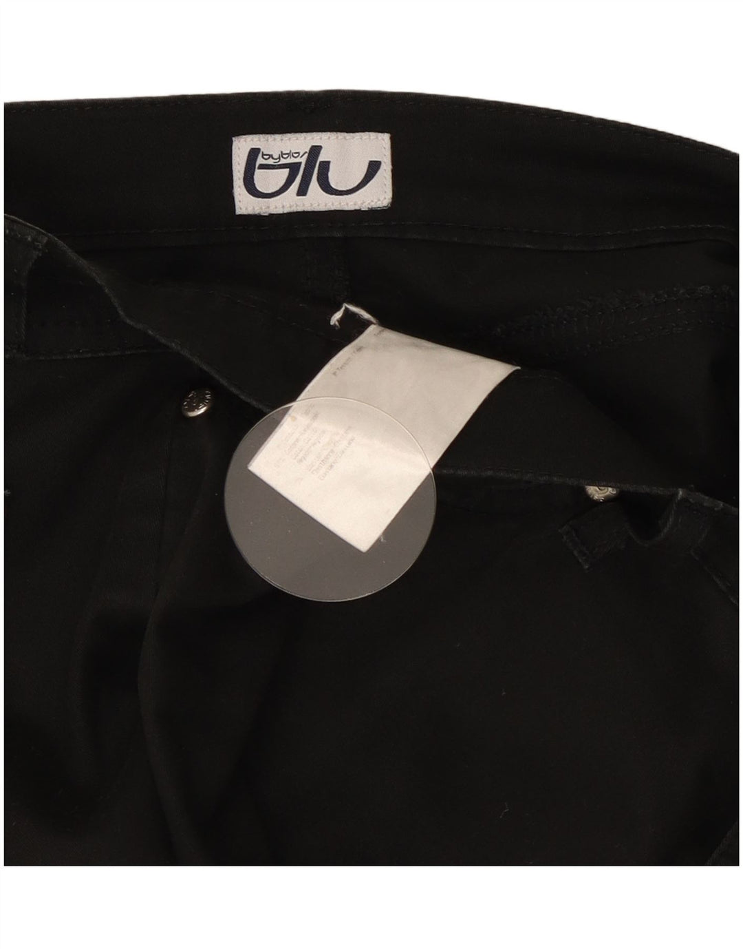 Jeans a gamba larga da donna Byblos W32 L31 cotone nero