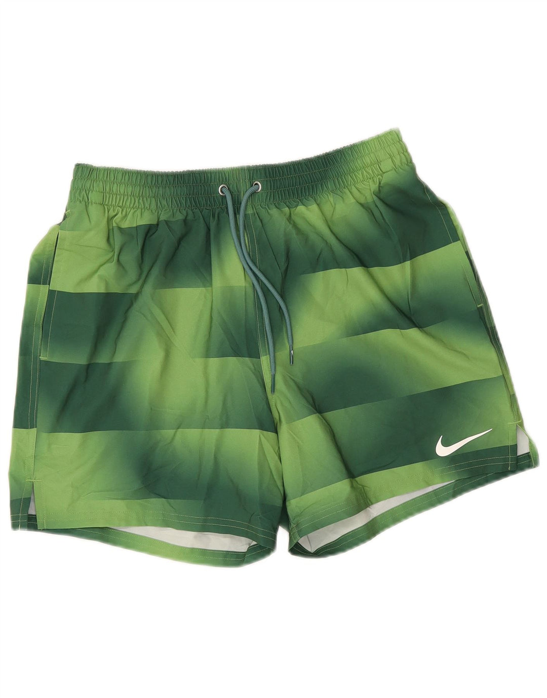 Pantaloncini sportivi Nike da uomo in poliestere a righe verde medio
