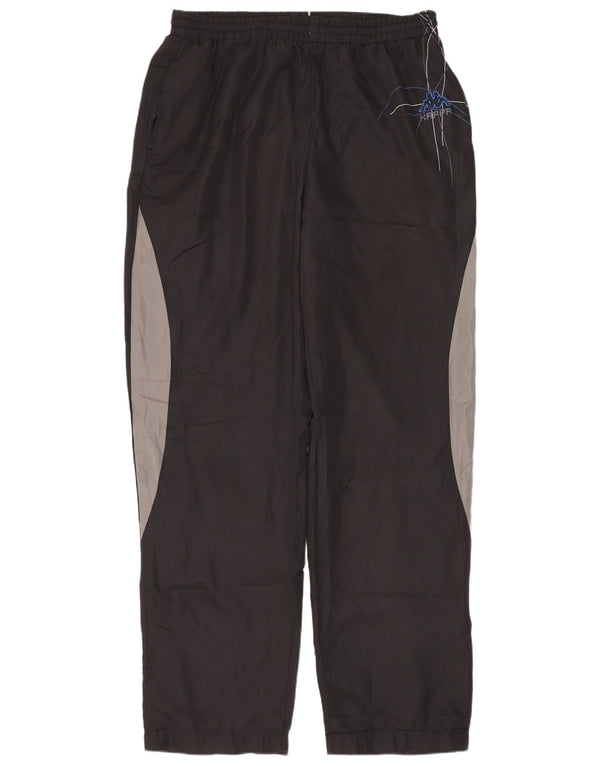 Pantaloni da tuta da uomo Kappa Large in poliestere color block nero