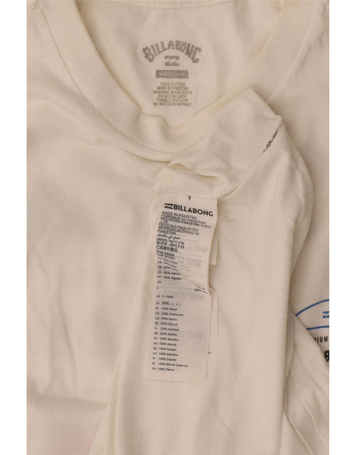 Maglietta grafica da uomo Billabong Top in cotone bianco medio