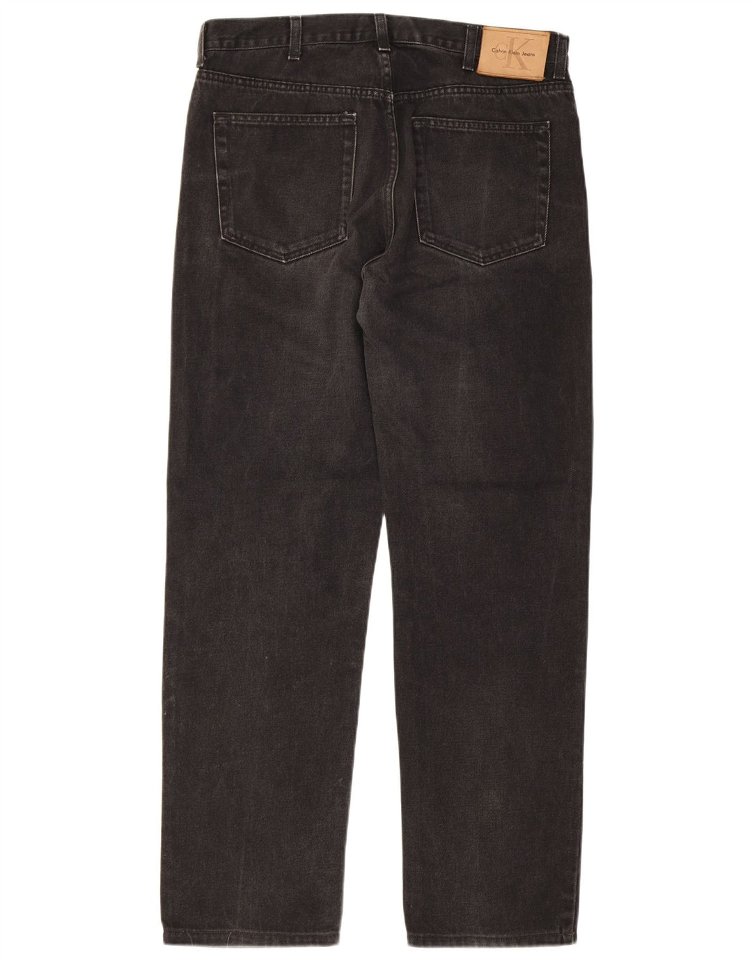 Jeans dritti da uomo Calvin Klein W34 L31 cotone nero