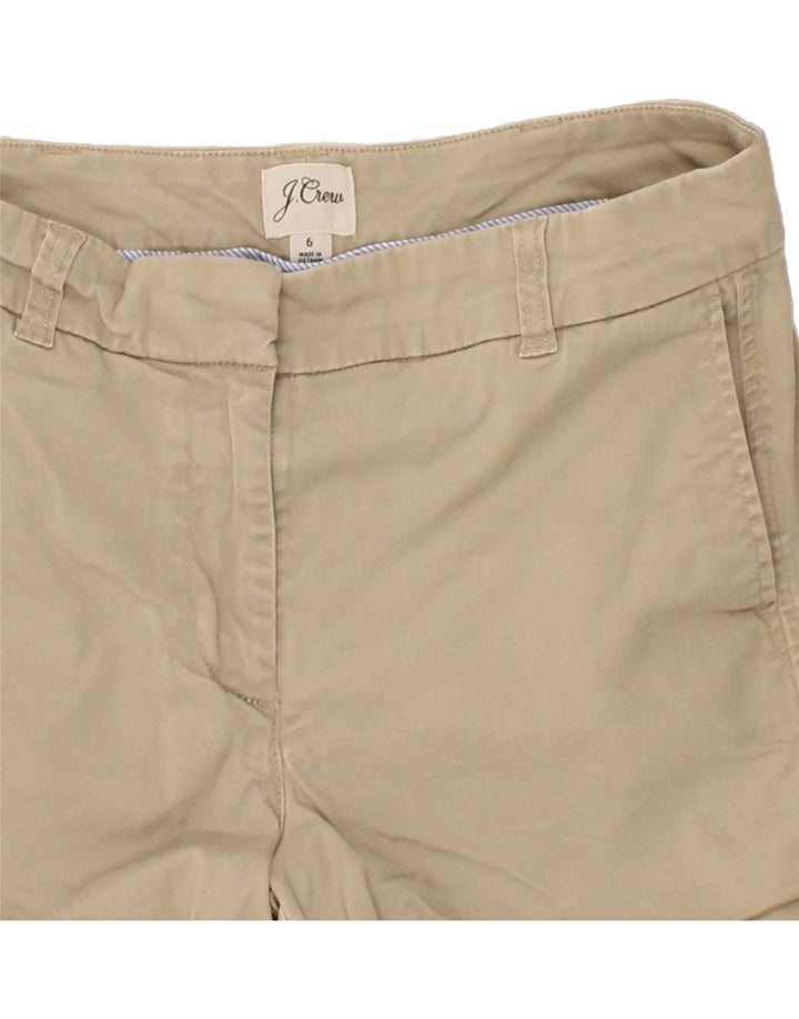 J. CREW Womens Hot Pants US 6 Medium W30 Beige Cotton Vintage J. Crew and Second-Hand J. Crew from Messina Hembry 