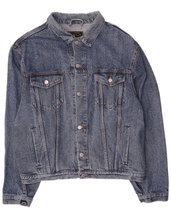 Giacca di jeans vintage da uomo UK 42 XL in cotone blu