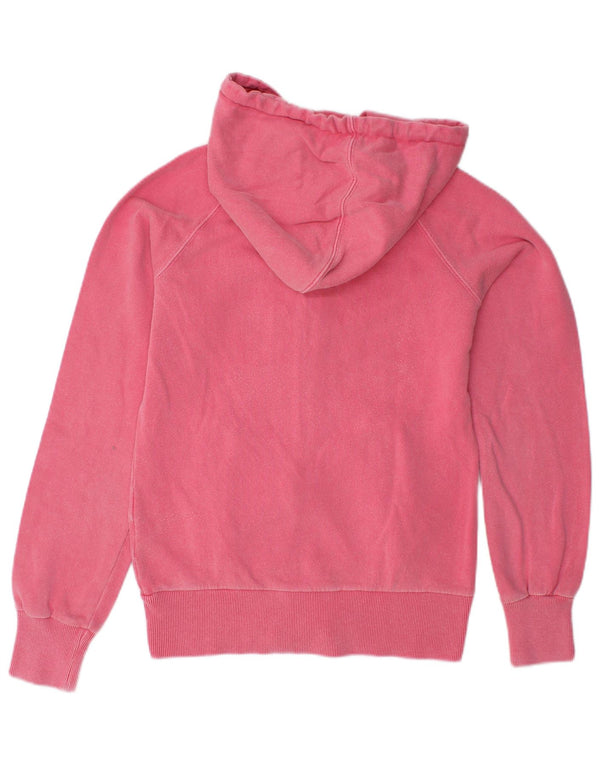 NORTH SAILS Felpa con cappuccio e zip da donna UK 6 XS Cotone rosa