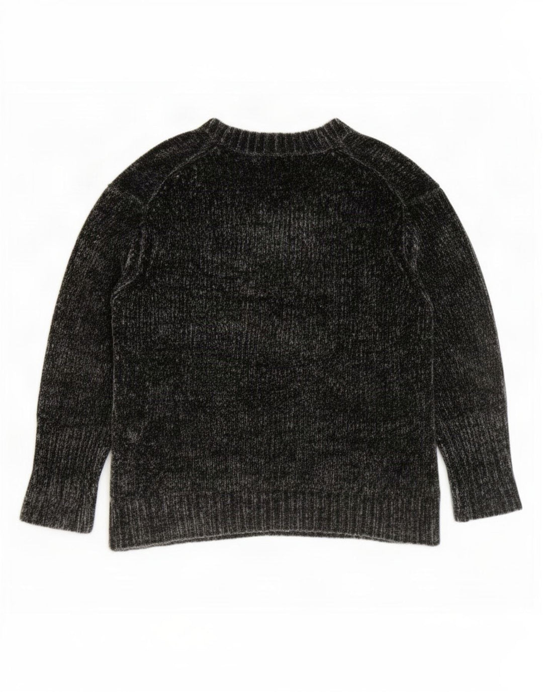 Maglione Zara da donna oversize con scollo a V e maniche a 3/4 UK 14 Grigio medio
