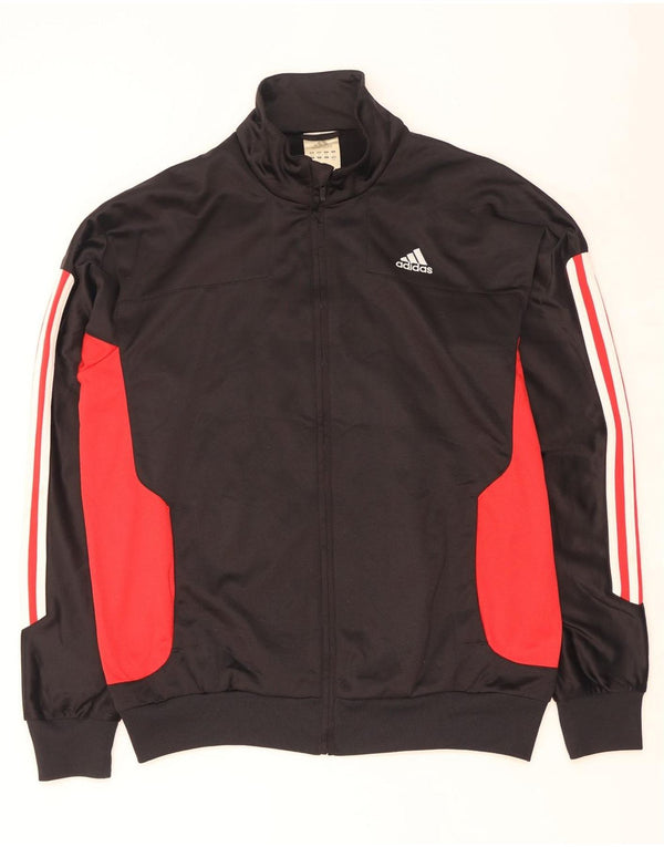 Giacca da tuta da uomo Adidas UK 40/42 Medium Black Colourblock