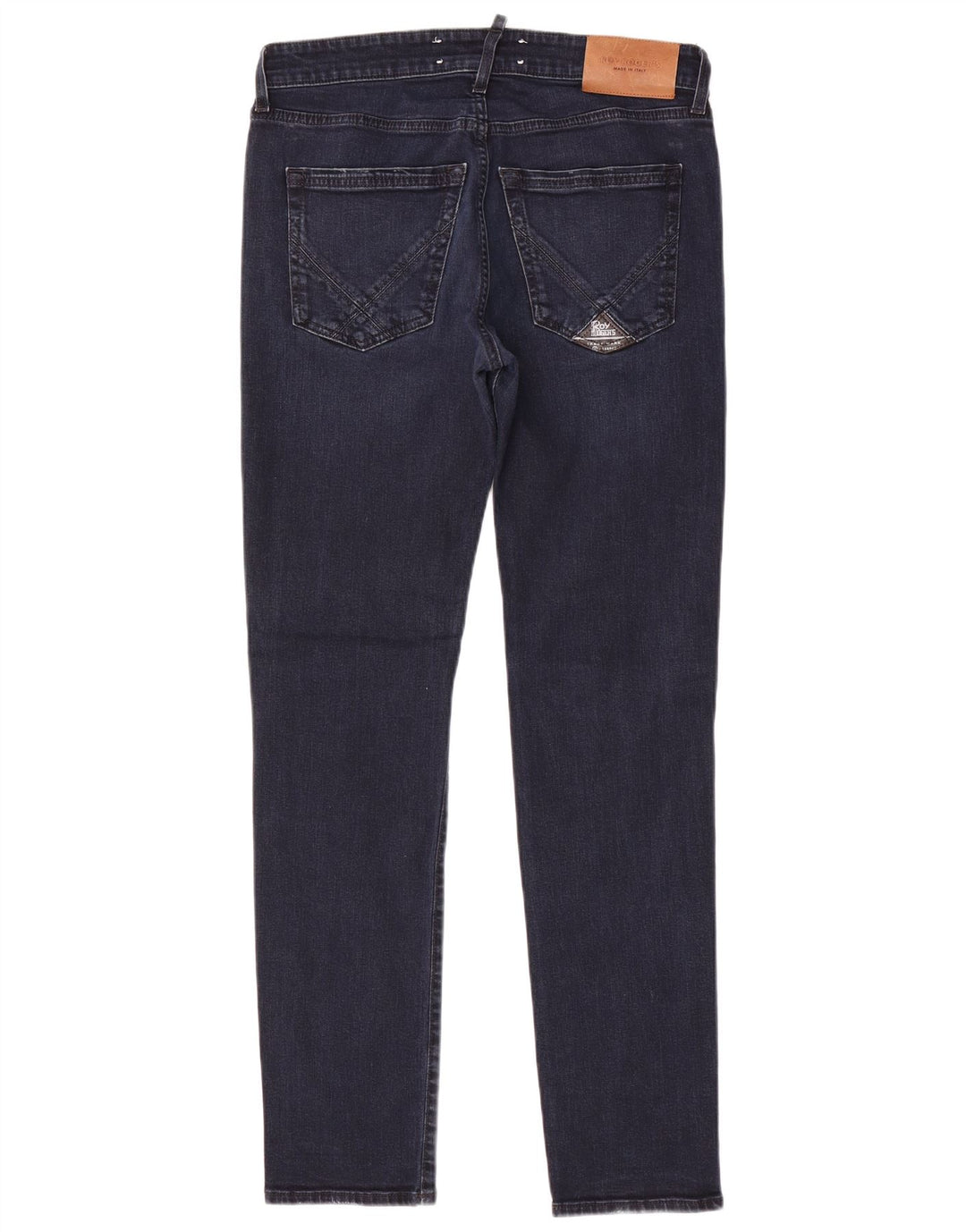 Jeans slim da donna Roy Rogers W33 L31 cotone blu navy