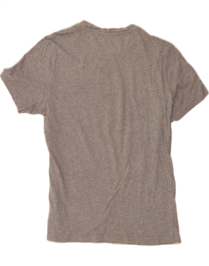 REEBOK Womens Graphic T-Shirt Top UK 12 Medium Grey Vintage Reebok and Second-Hand Reebok from Messina Hembry 