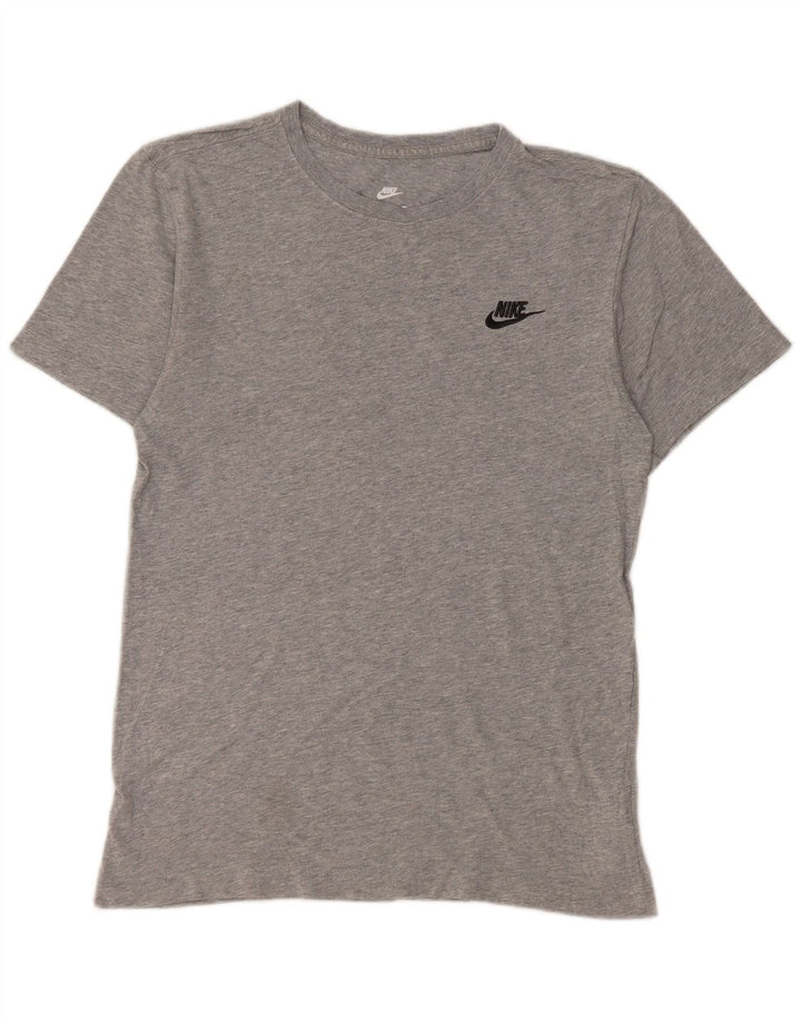 T-shirt Nike da uomo Top XS in cotone chiazzato grigio