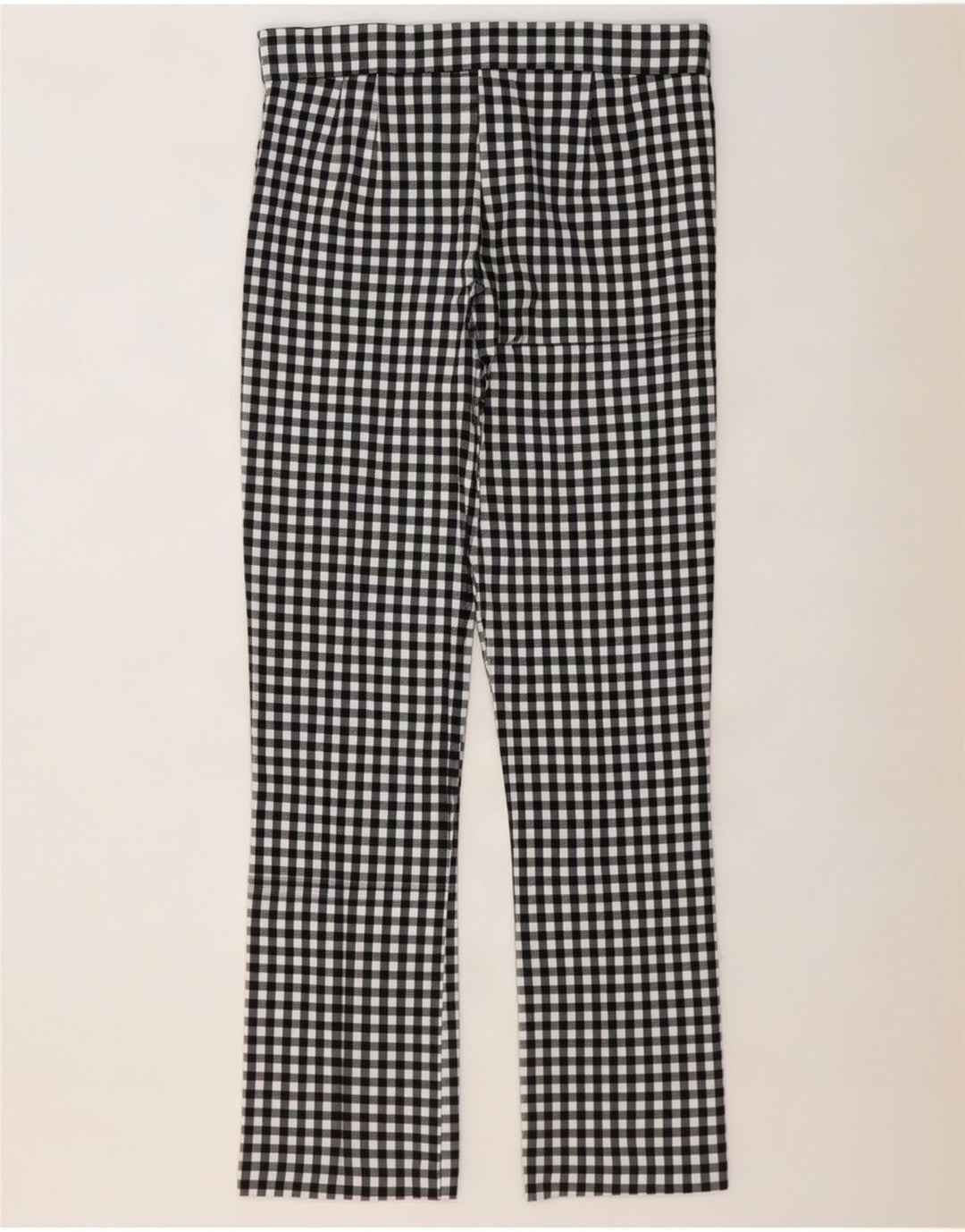 Pantaloni casual Bootcut da donna Zara grandi W30 L27 a quadretti neri