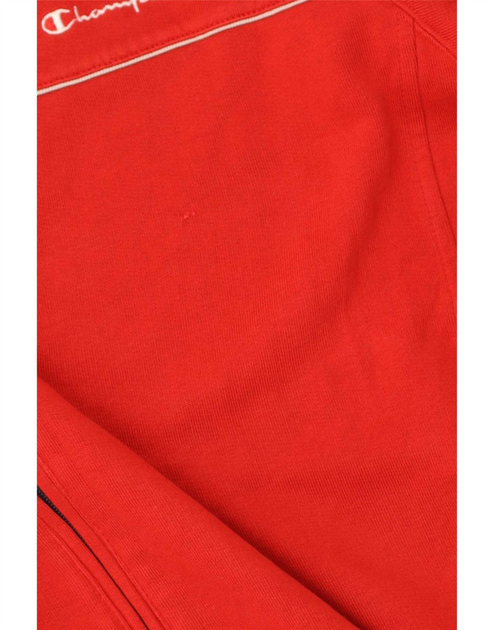Giacca da tuta da uomo Champion, taglia grande, in cotone color block rosso