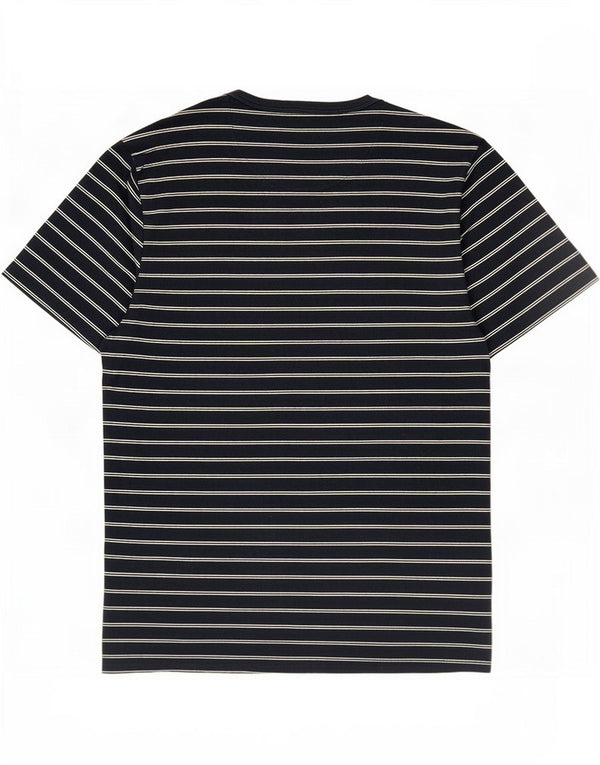 T-shirt da uomo Farah Top piccola in cotone a righe blu navy