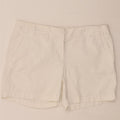 J. CREW Womens Broken In Chino Shorts US 8 Medium W30 White Cotton Vintage J. Crew and Second-Hand J. Crew from Messina Hembry 