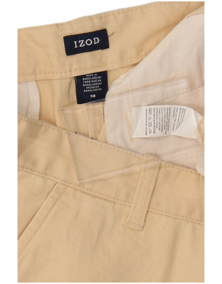 Pantaloncini cargo da uomo IZOD W38 XL in cotone beige
