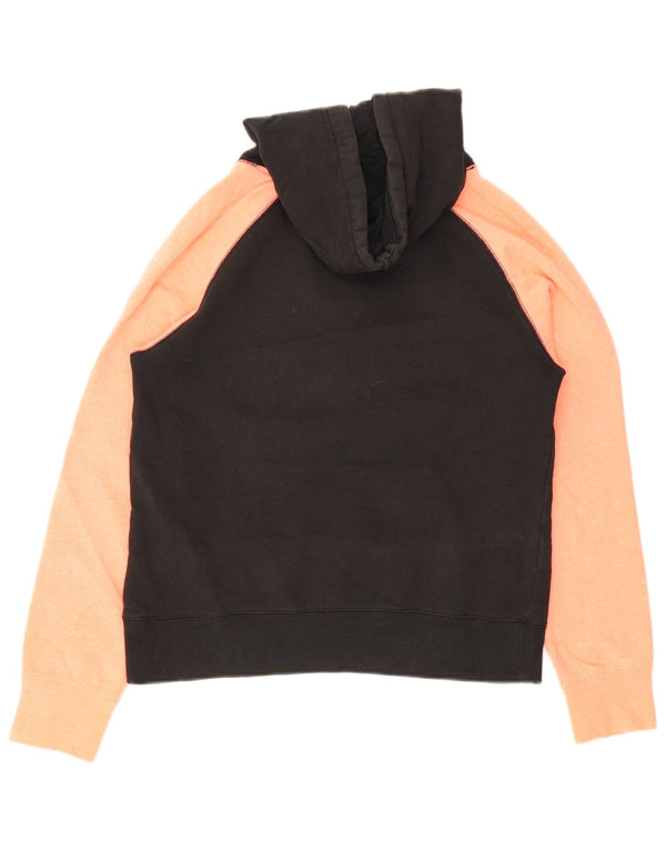 Felpa con cappuccio oversize con grafica Hurley da donna UK 10 Small Black Colourblock