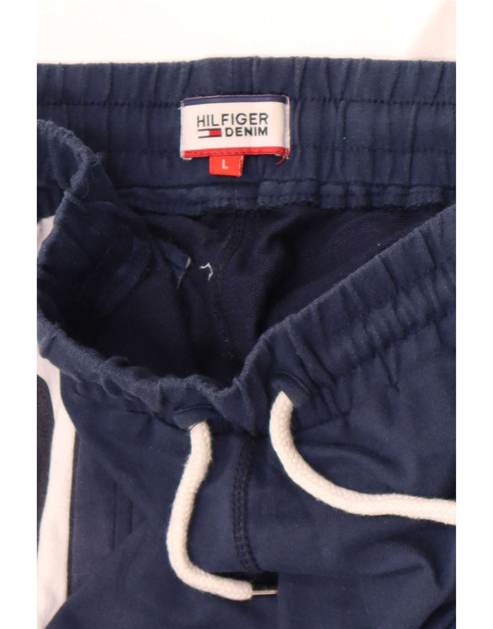 Pantaloni da tuta con grafica da uomo Tommy Hilfiger Large Blue Colourblock