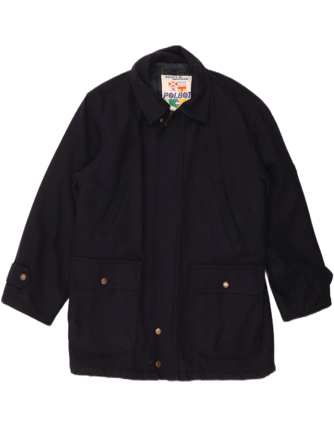 POLBOT Boys Windbreaker Coat 14-15 Years Navy Blue