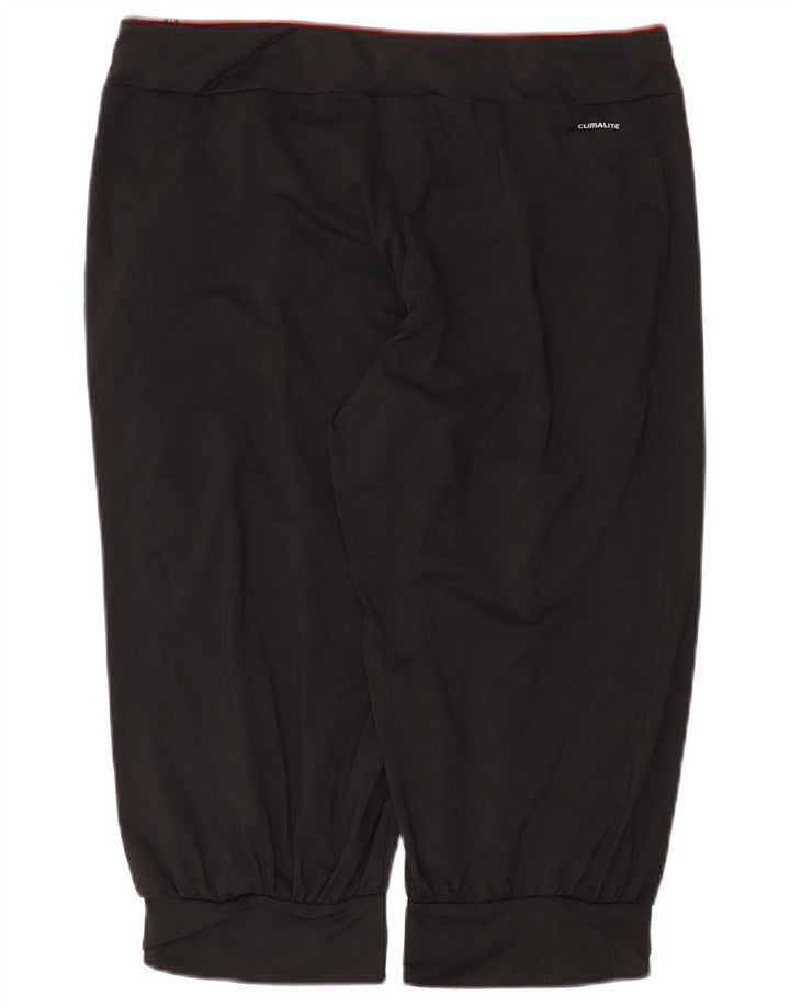 Pantaloni da tuta da donna ADIDAS Capri Joggers UK 14 Large Nero Poliestere