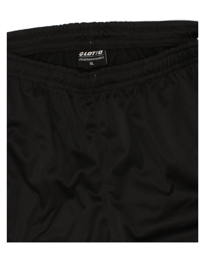 LOTTO Mens Tracksuit Trousers XL Black Polyester Vintage Lotto and Second-Hand Lotto from Messina Hembry 