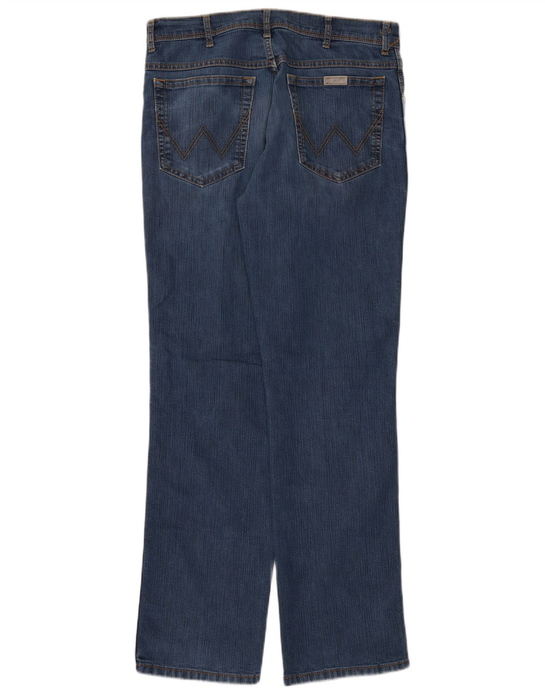Jeans dritti da uomo Wrangler vestibilità regolare W34 L32 cotone blu