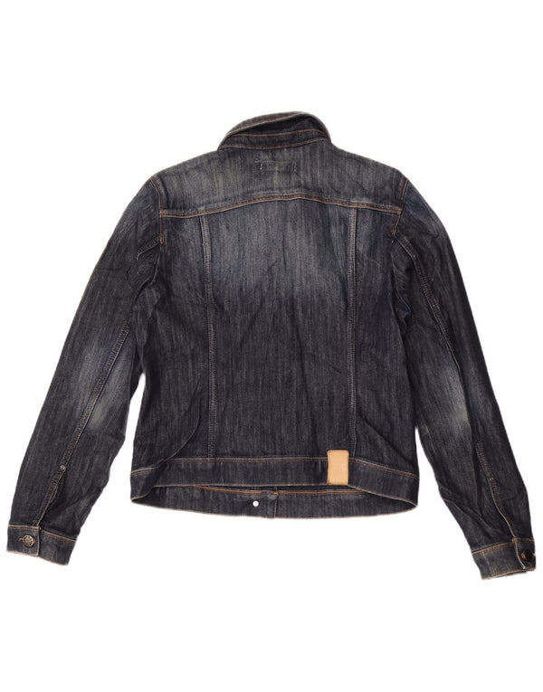 Giacca in denim corta da donna ZARA UK 18 XL Blu navy