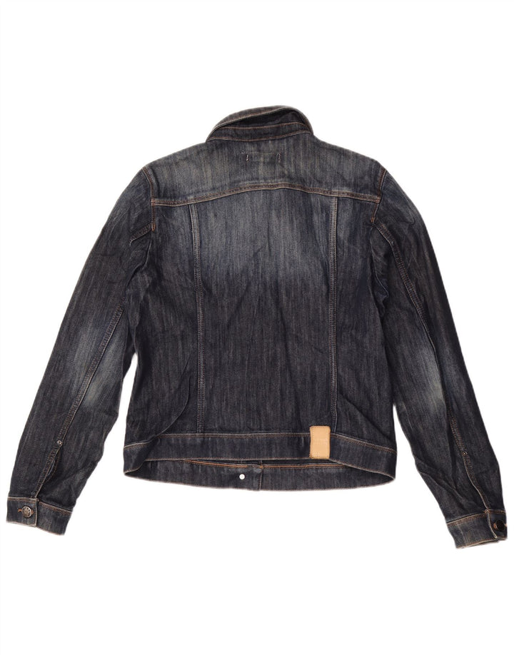 Giacca in denim corta da donna ZARA UK 18 XL Blu navy