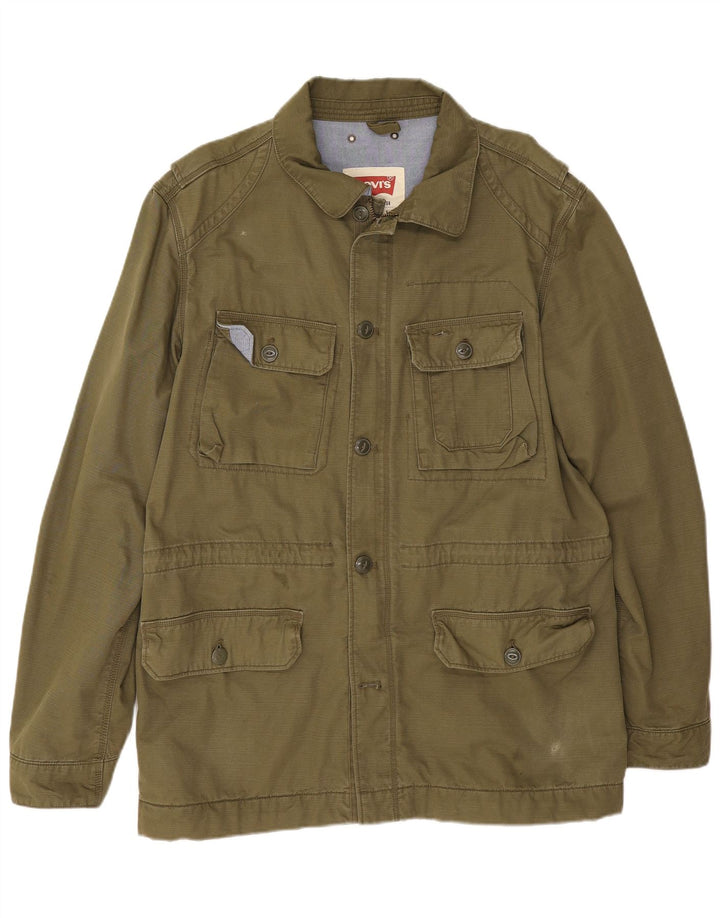 Giacca utility da uomo Levi's UK 42 XL cotone kaki