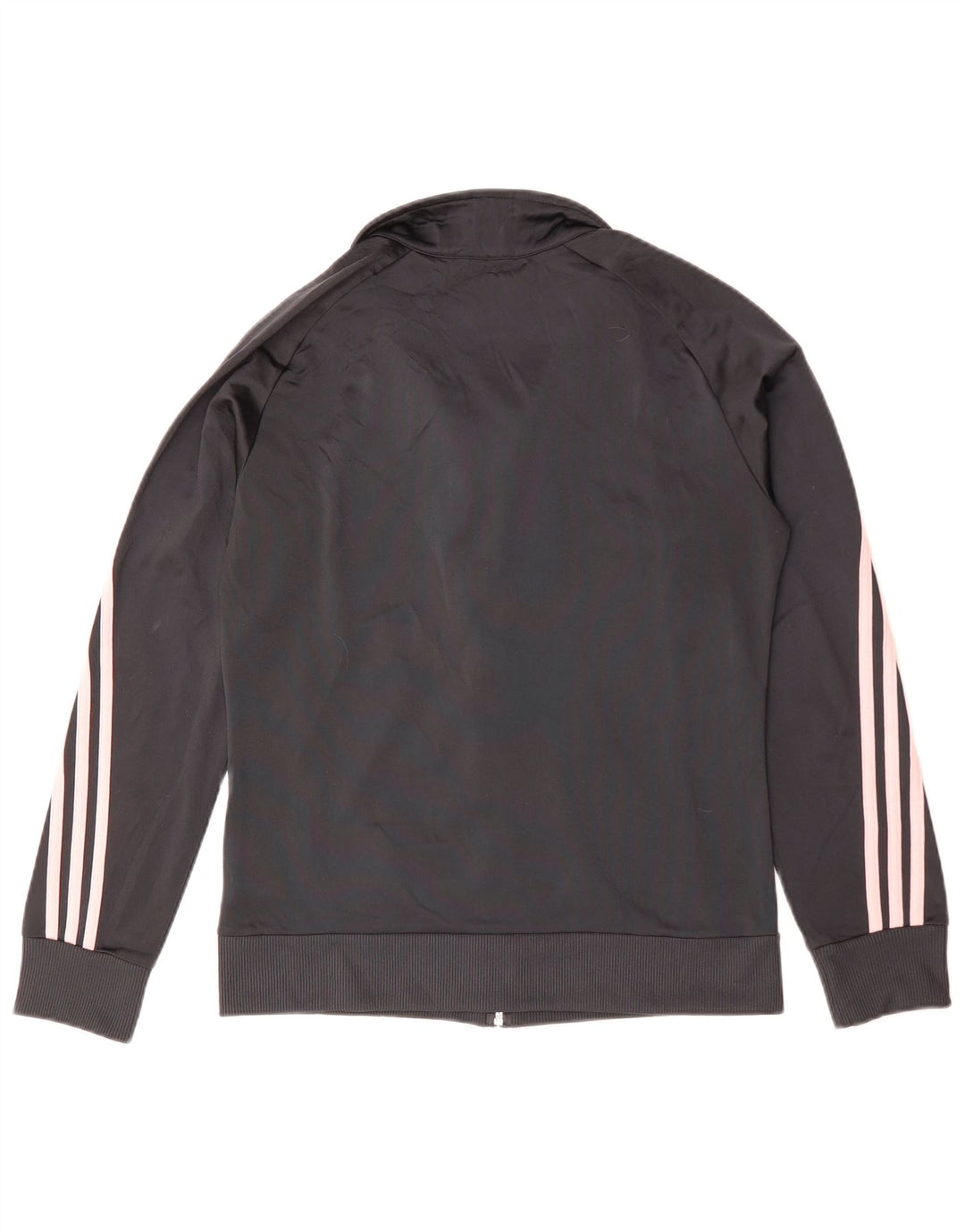 Giacca da tuta da donna ADIDAS UK 14 poliestere nero medio