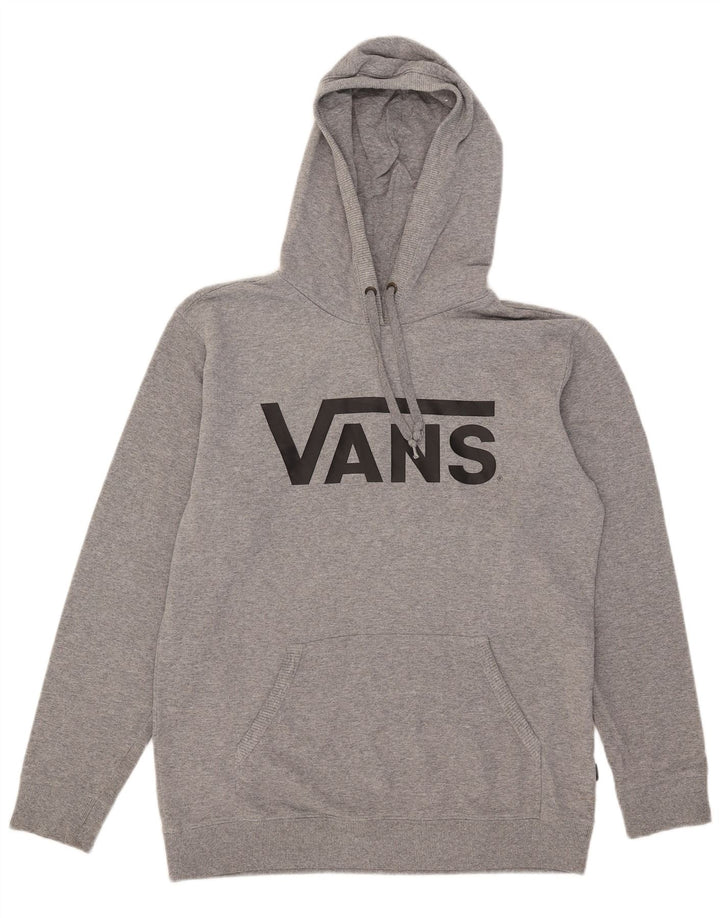 Felpa con cappuccio grafica da uomo Vans grigio medio chiazzato