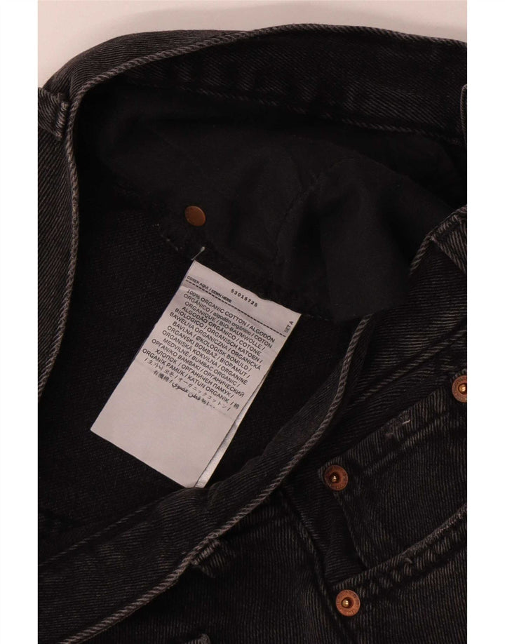 Jeans dritti da donna vintage W30 L25 cotone nero