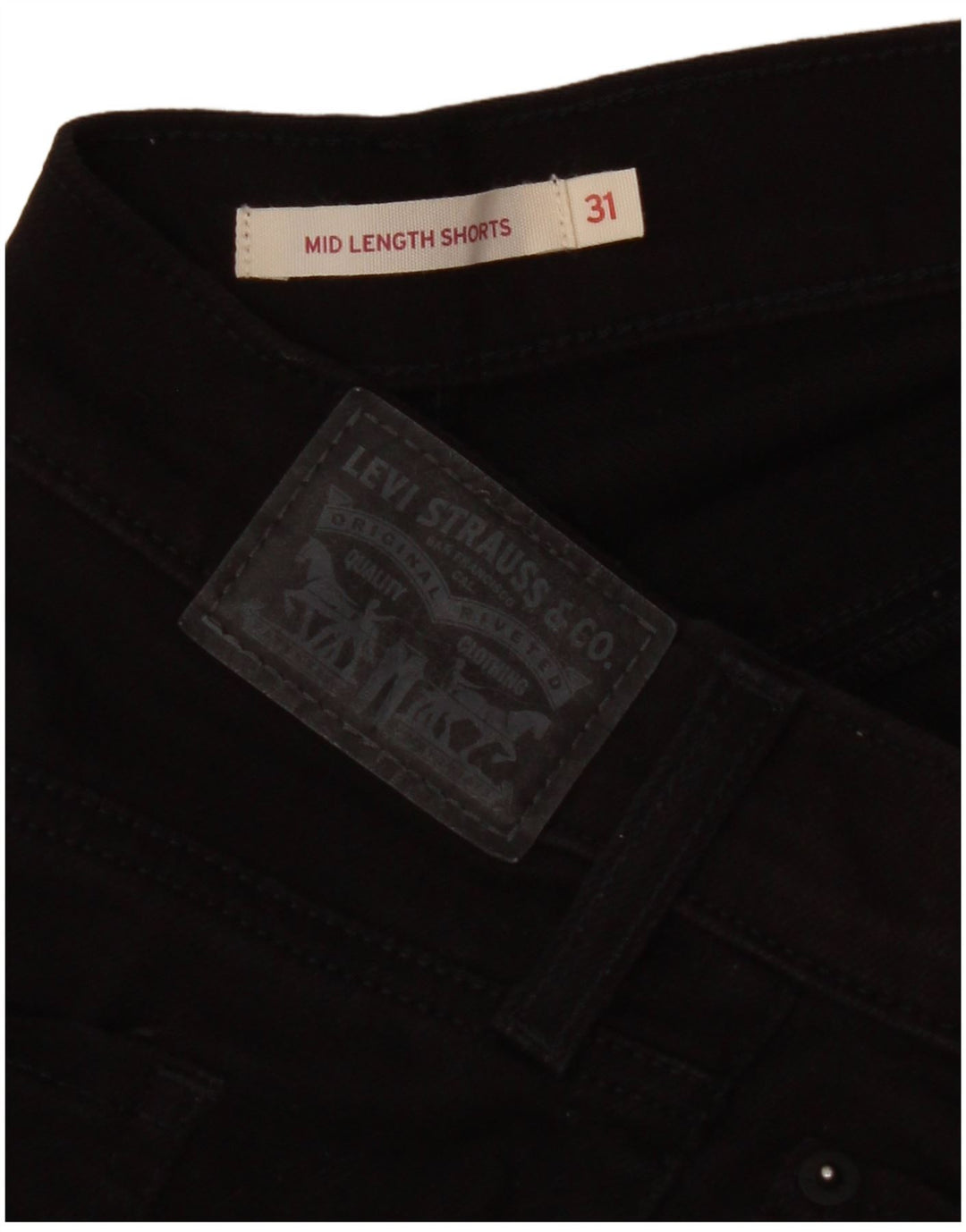 Pantaloncini di jeans da donna LEVI'S W31 medio nero