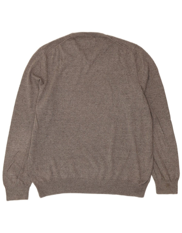 Maglione maglione girocollo da uomo Marks & Spencer XL in cotone grigio