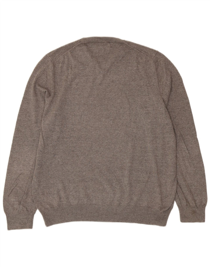 Maglione maglione girocollo da uomo Marks & Spencer XL in cotone grigio