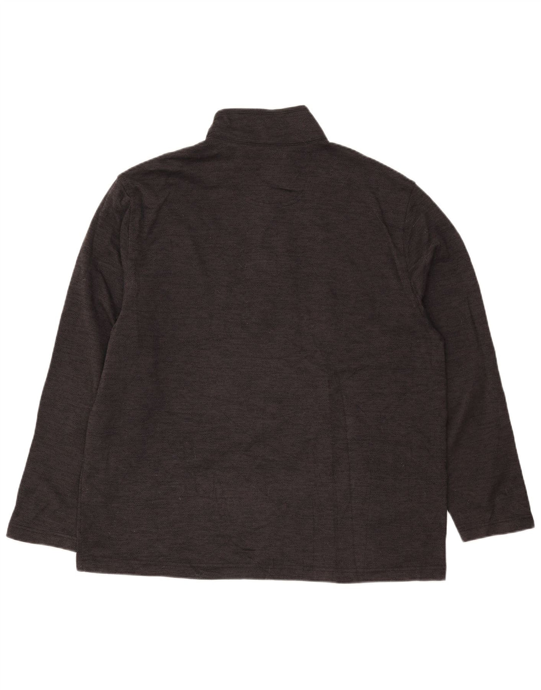 Felpa da uomo IZOD con bottoni e collo, maglione XL, poliestere grigio a spina di pesce